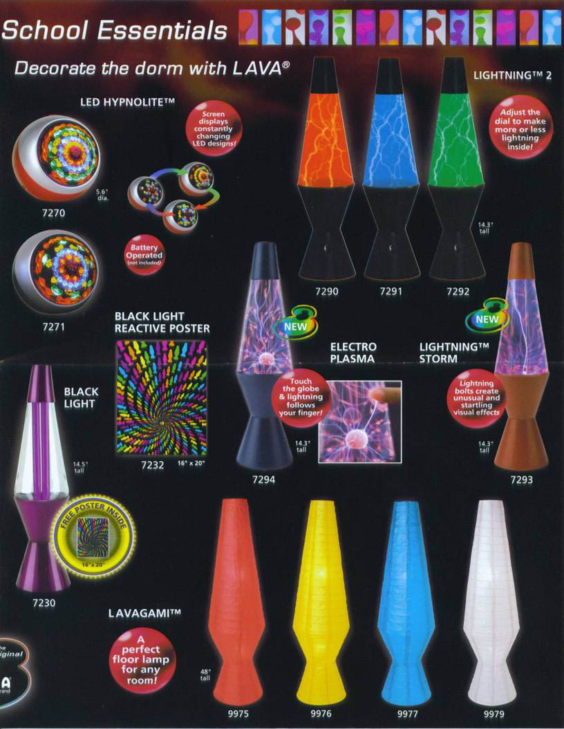 2007 D4 Electronics Lava Lite Catalog